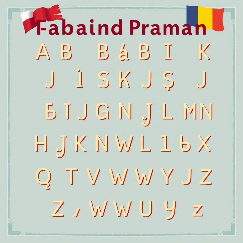 Alfabetul român complet cu toate cele 31 de litere și diacritice