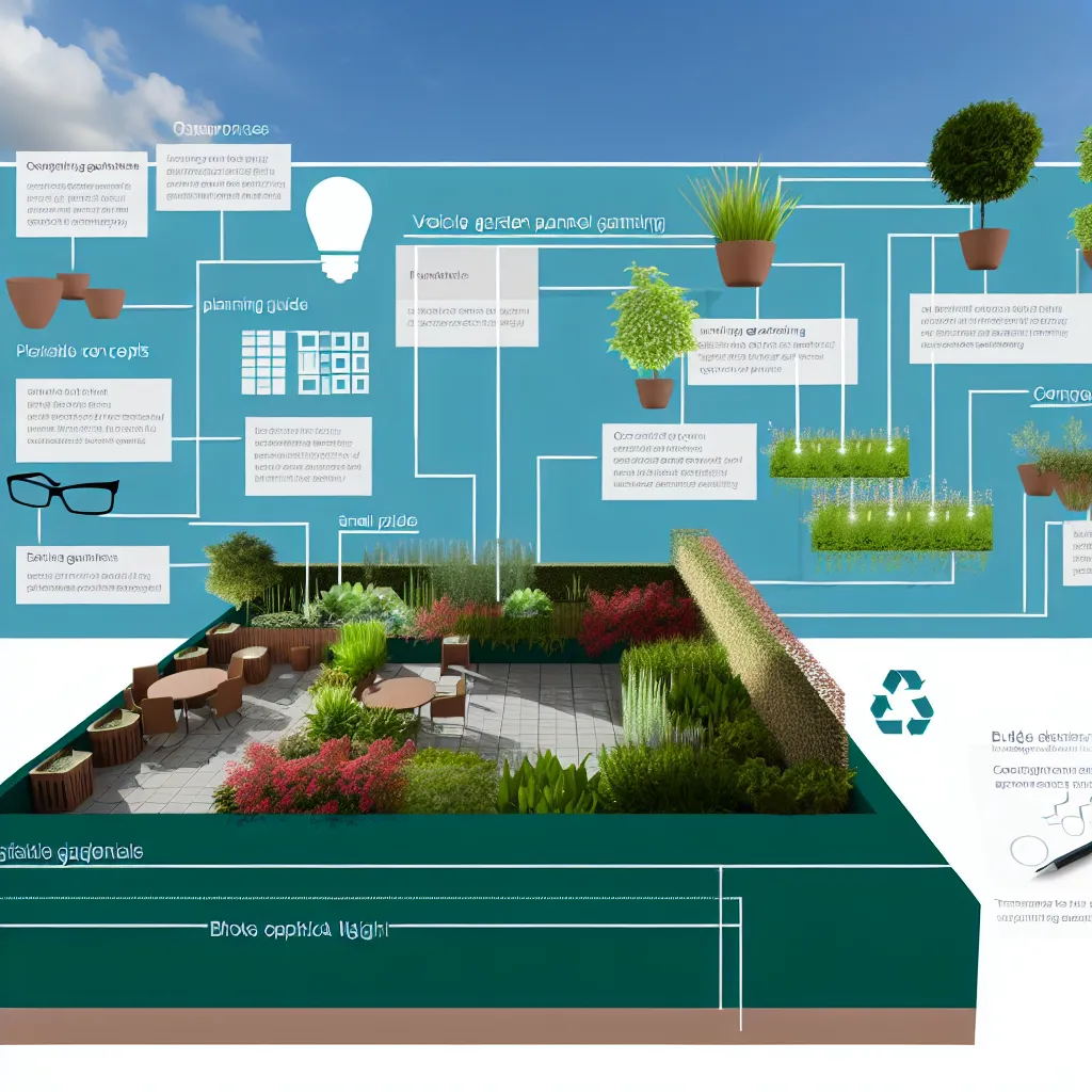 Amenajare grădină mică cu alee diagonală și zonă de relaxare compactă