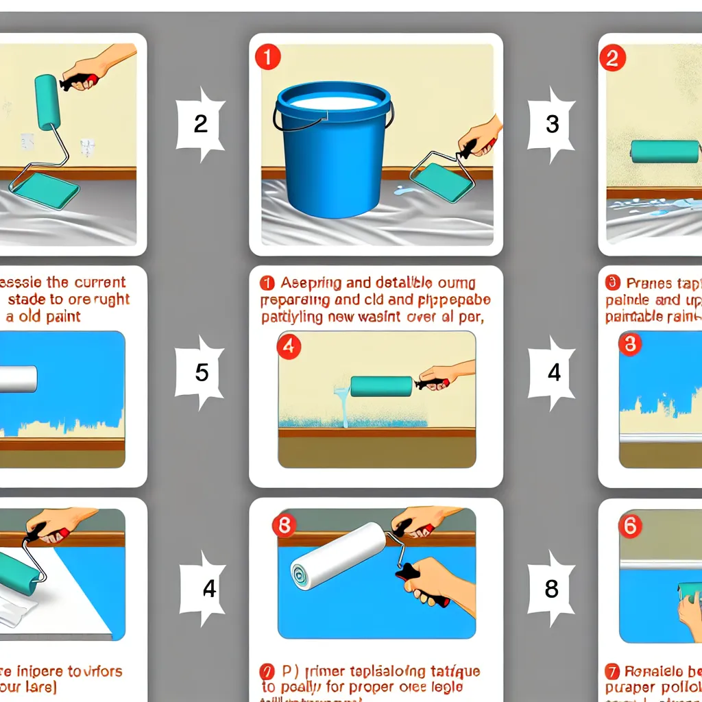 Aplicare vopsea lavabila peste cea veche: secret!