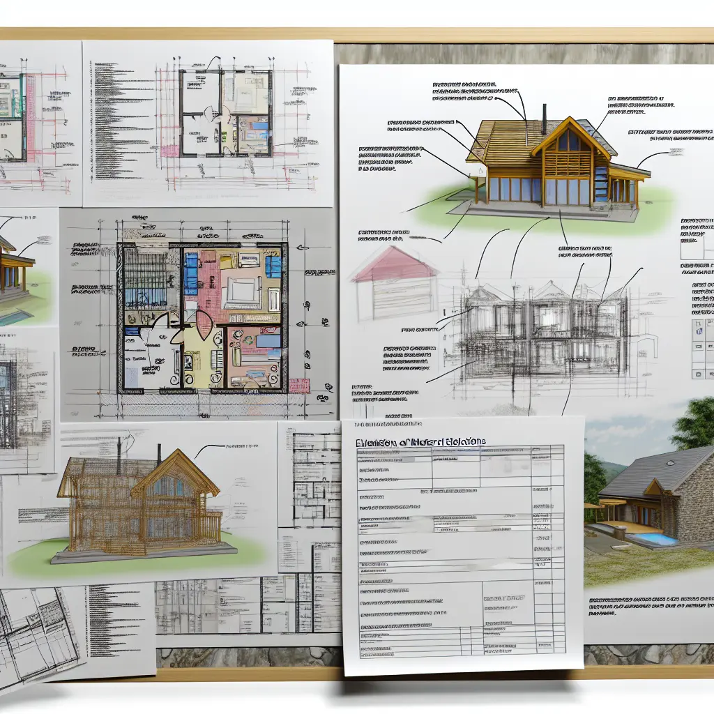 Arhitect și client discutând planuri casa detaliate pe o masă de lucru