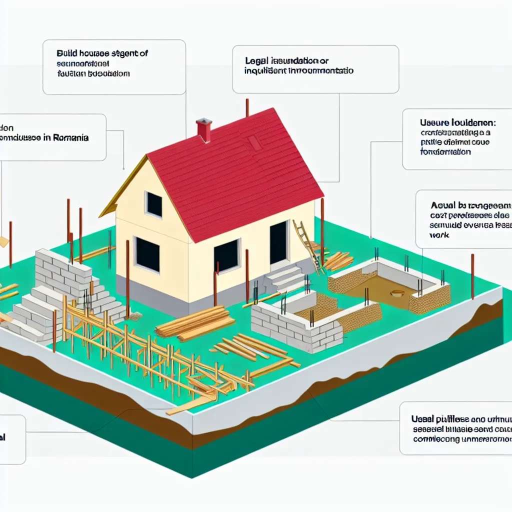 Casa in constructie la rosu cu structura din caramida si beton armat