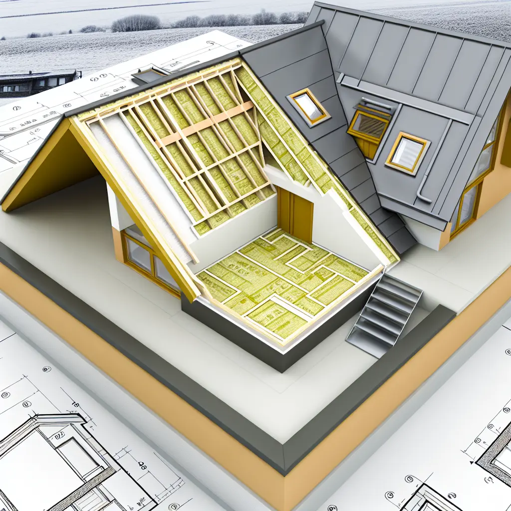 Casă modernă cu mansardă și terasă spațioasă, design contemporan