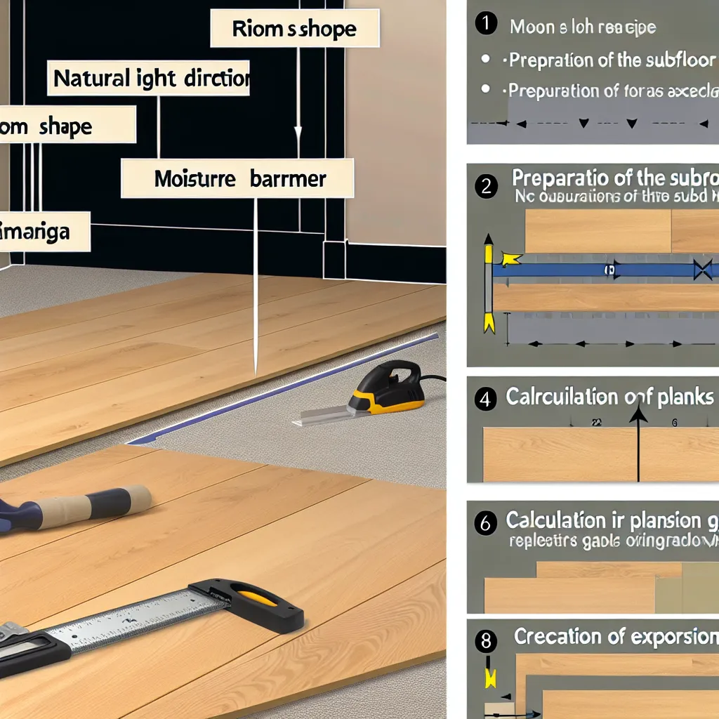 Directia de montare a parchetului in functie de lumina naturala