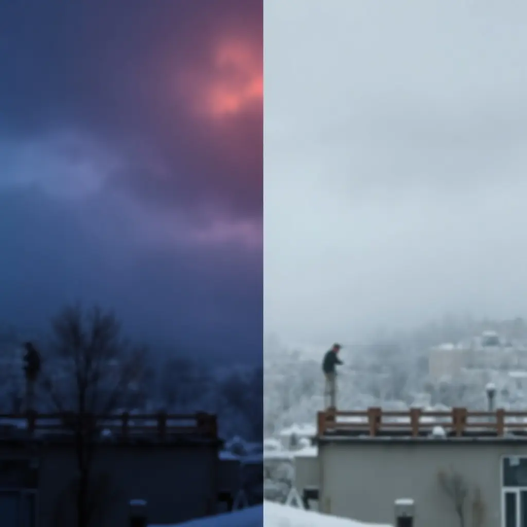 Lucrări de termoizolație exterioară pe vreme bună în Mediaș, România