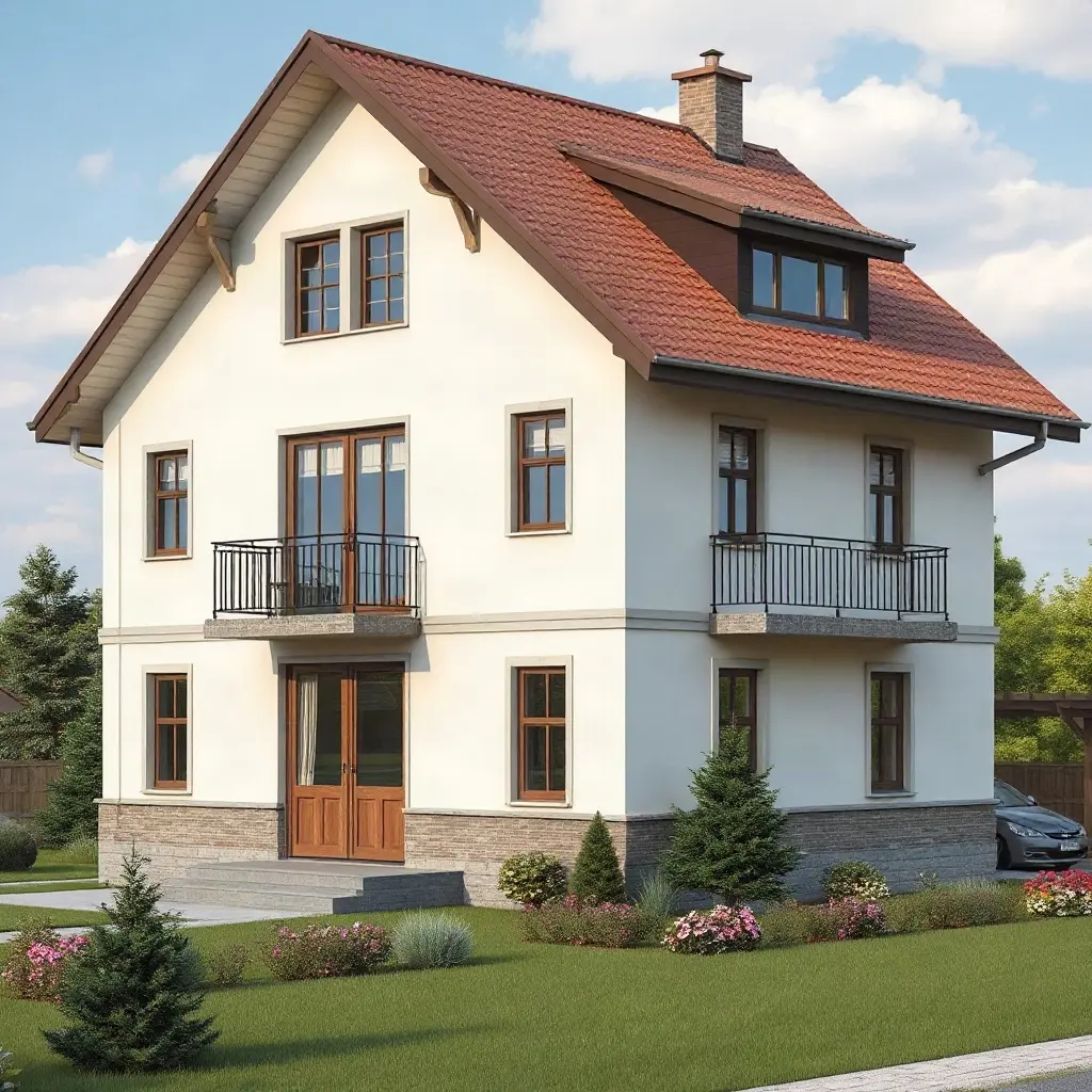 Modele de casa populare in Romania - colaj cu diferite stiluri arhitecturale