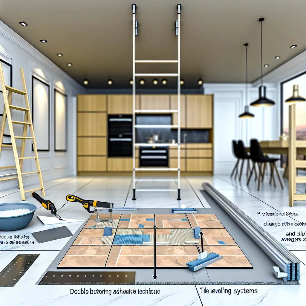 Montaj gresie 120x60 - aspect luxos in living modern