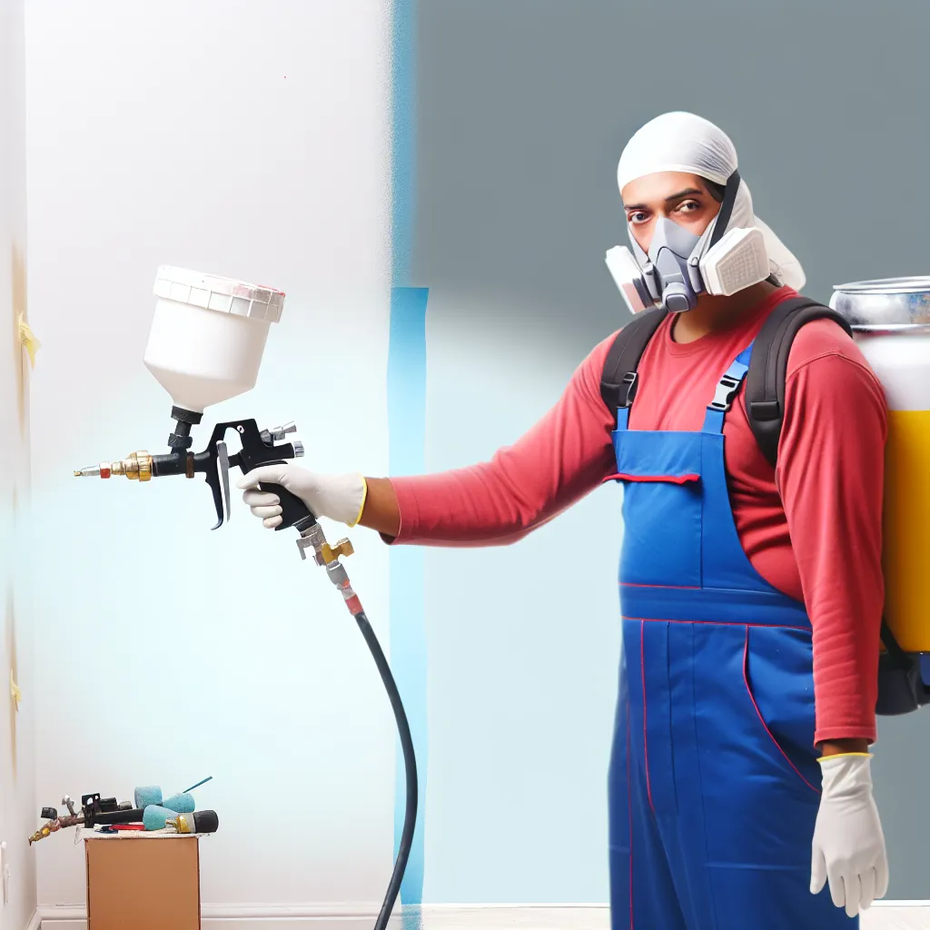 Pereți perfecți cu pistoale de vopsit lavabila