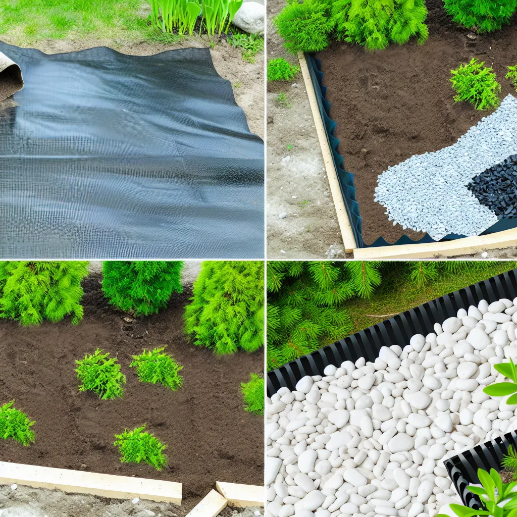 Planificarea și marcarea terenului pentru amenajarea grădinii cu piatră decorativă