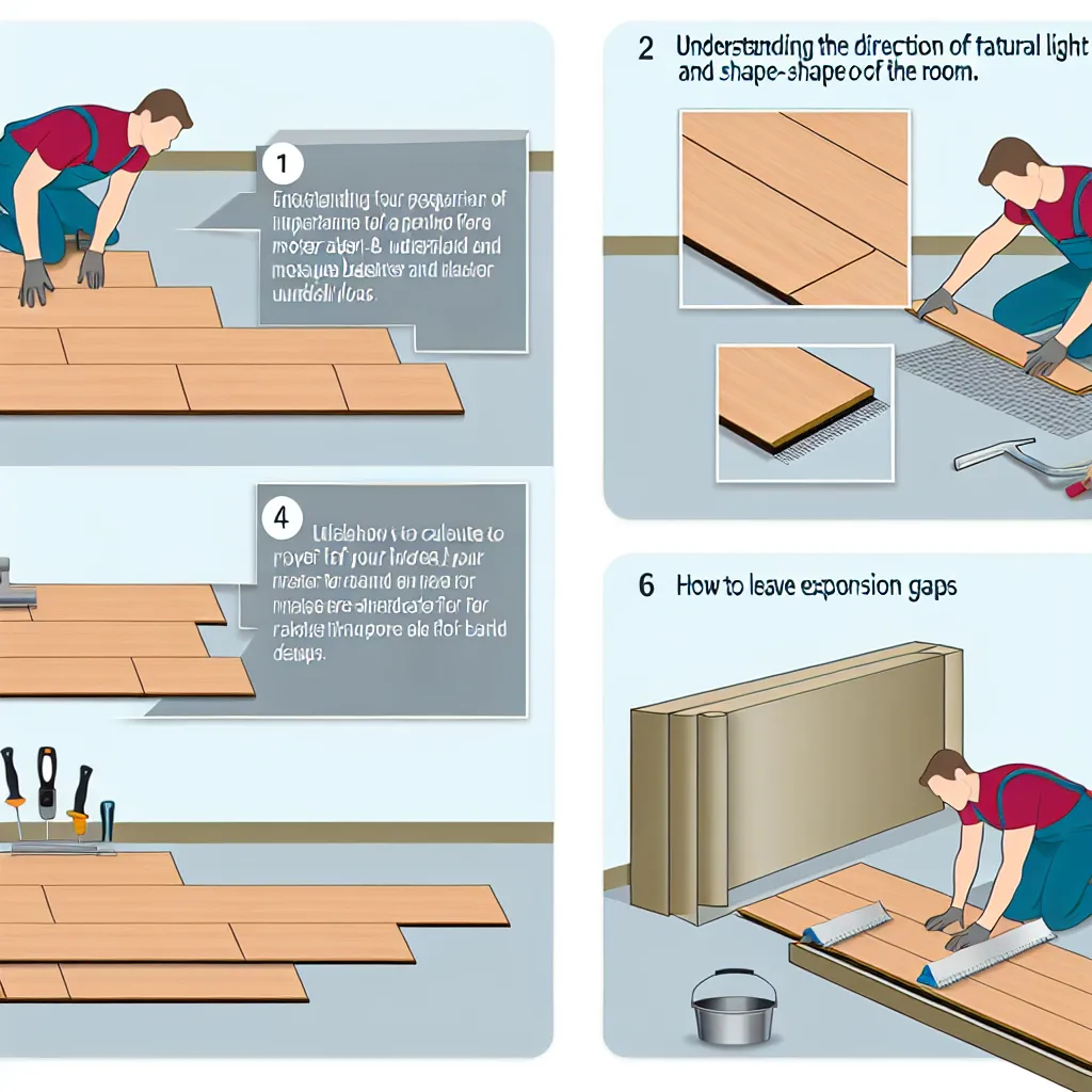 Secretul: De unde se începe montarea parchetului?