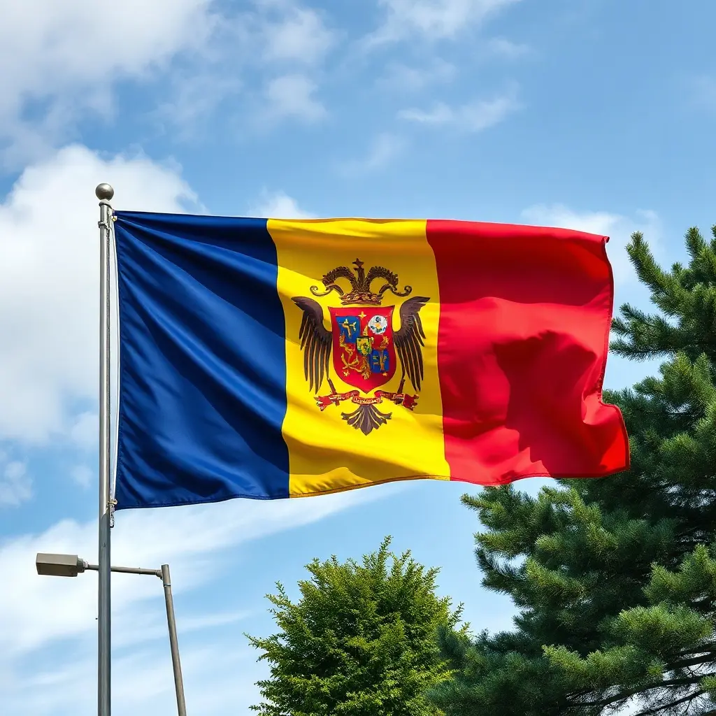 Semnificația culorilor drapelului național al României - albastru galben roșu