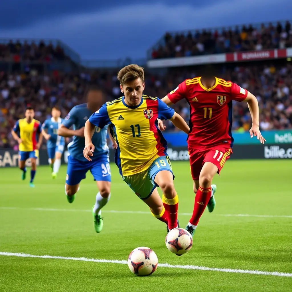 Stadionul din Serravalle, San Marino, gazdă a meciurilor de fotbal internațional