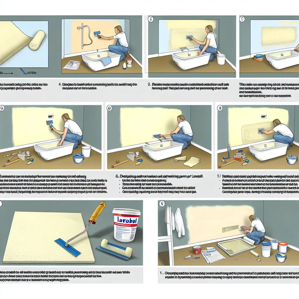 Unelte și materiale esențiale pentru aplicarea gletului peste lavabil, inclusiv spatule, driscă, găleată de amestec și amorsă.