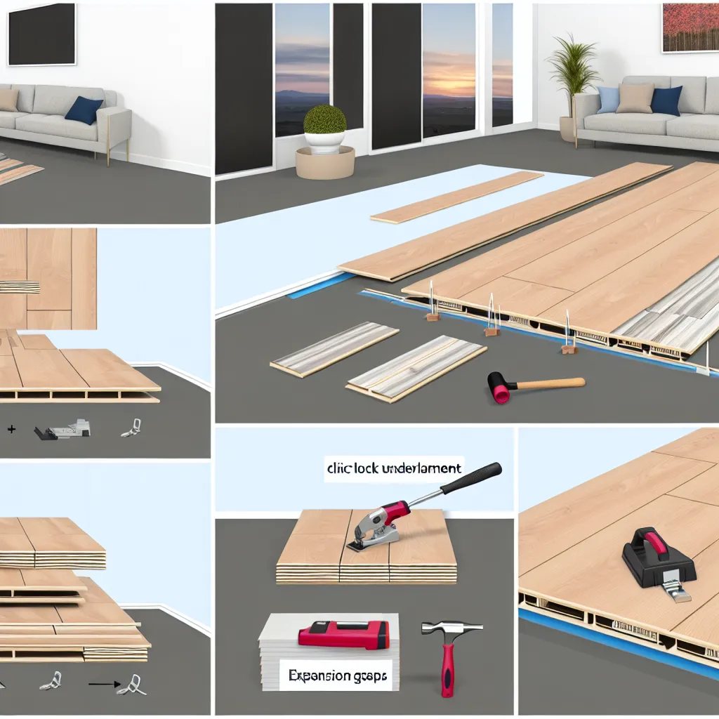 Unelte si pachete de parchet laminat aclimatizandu-se in camera inainte de montaj