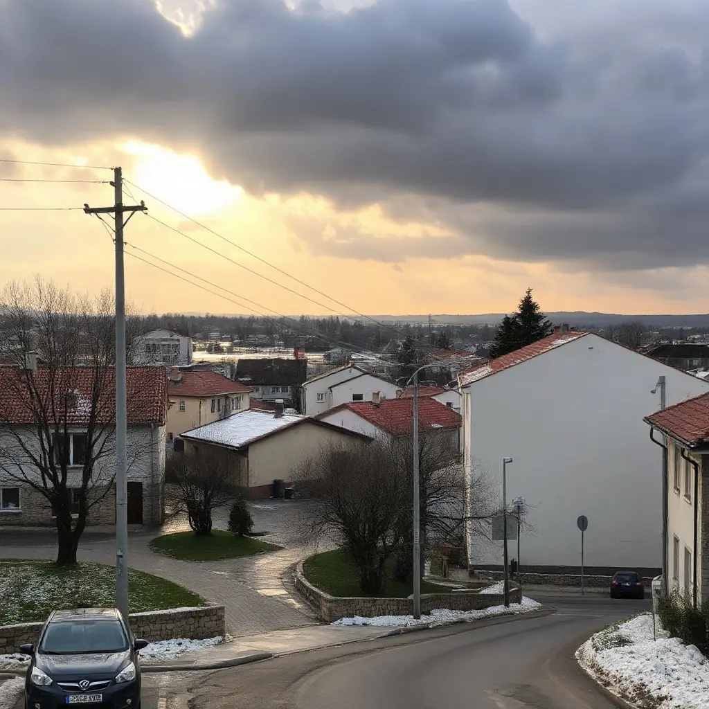 Vedere panoramică a orașului Caracal pe timp de vară însorită – vremea caracal