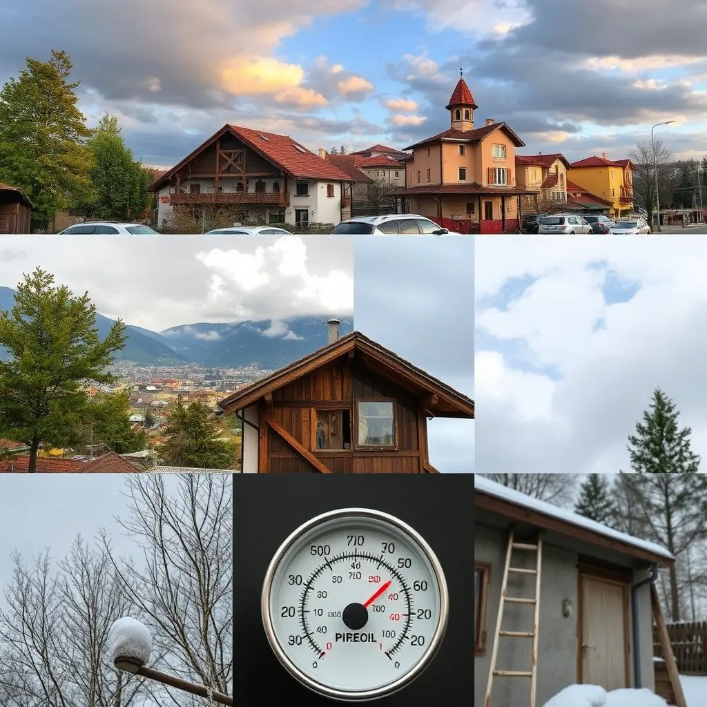 Vedere panoramică asupra orașului Mediaș din Transilvania, climă specifică regiunii